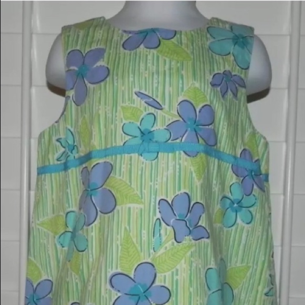 LILLY PULITZER FLORAL PASTEL SHIFT DRESS SIZE 5
